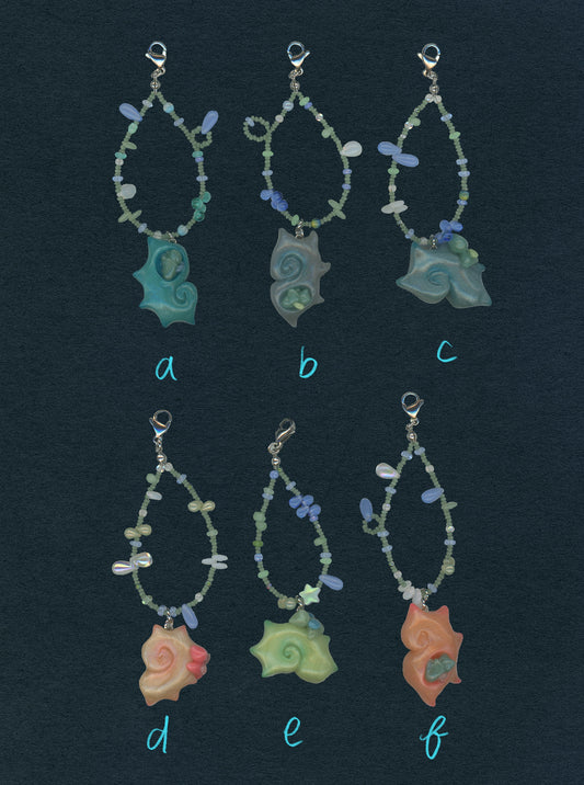 sea spiral charms