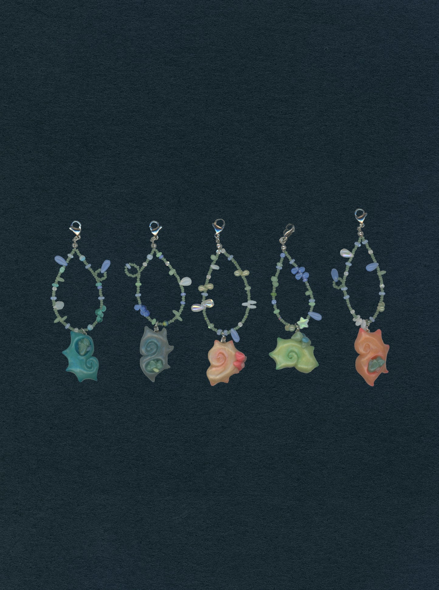 sea spiral charms