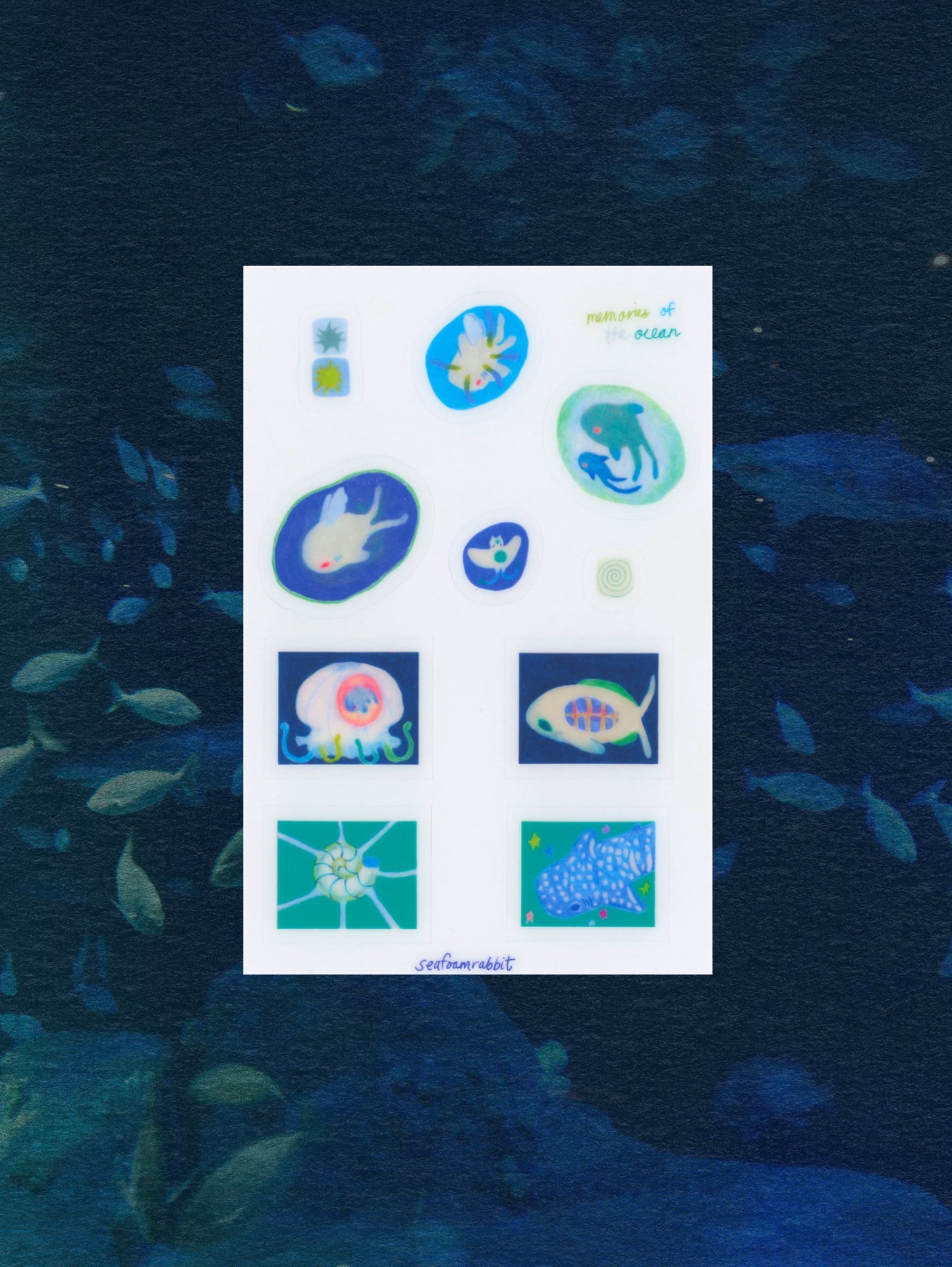 memories of the ocean sticker sheet